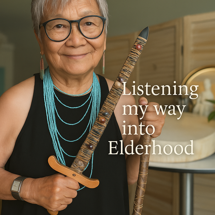 Spiritual Elderhood — With Sword, Staff, and Drum