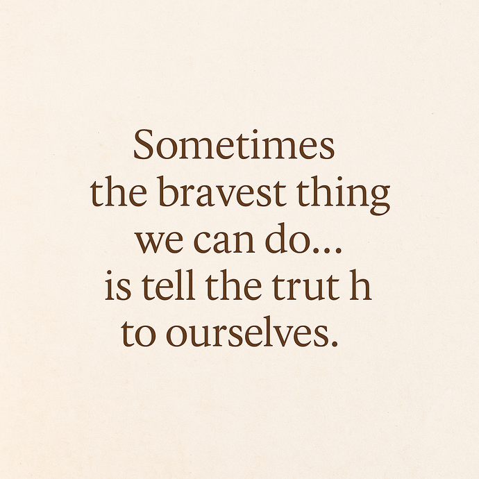 From Self-Deception to Self-Mastery: The Courage to Lead Oneself