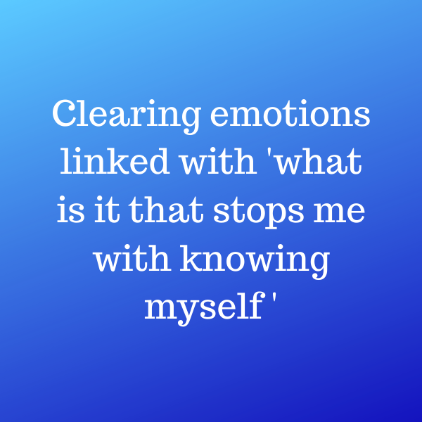 Key#15 - Releasing emotions linked to Self-knowledge